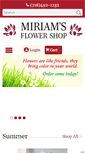 Mobile Screenshot of miriamsflowershop.net